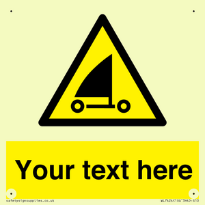 Custom Warning sand yachting